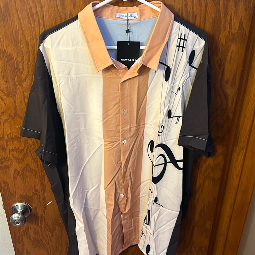 3 Hawalili men’s bowling shirt